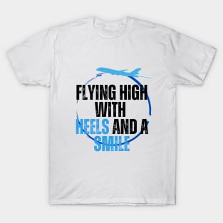Flight attendant or cabin crew white T Shirt T-Shirt